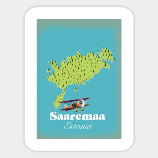 Saaremaa Estonia map Sticker